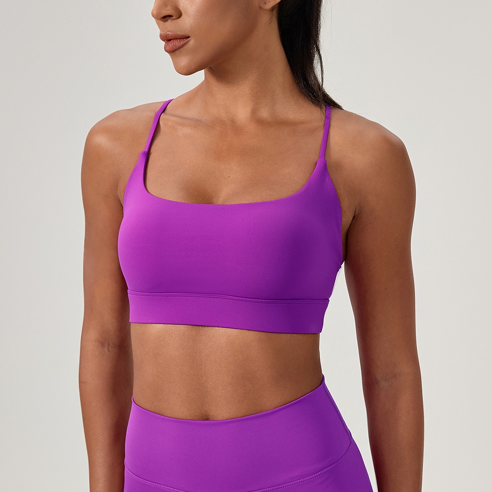 Women's Sexy Yoga Bra Cross St - Sports Bra High Impact 评论和价格