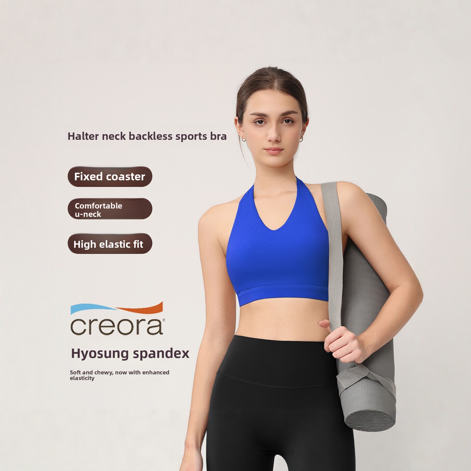 Women's Halter Sports Bra with - Push Up Bra Padded 评论和价格