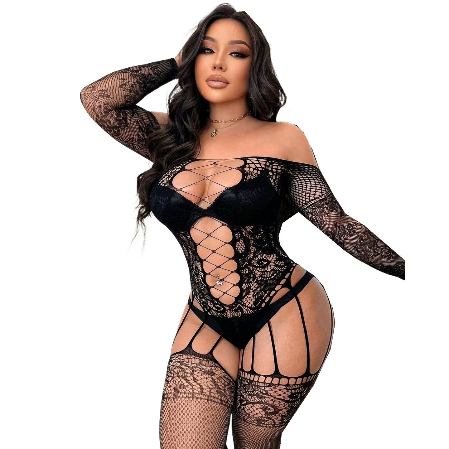 Fishnet Full Body Stockings Fa - Bodystocking Fishnet 评论和价格